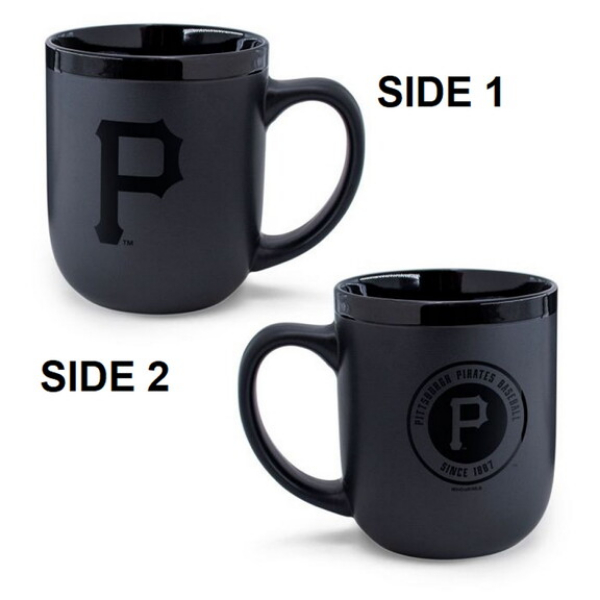 9416656994 17 oz Pittsburgh Pirates Coffee Mug - Matte Black