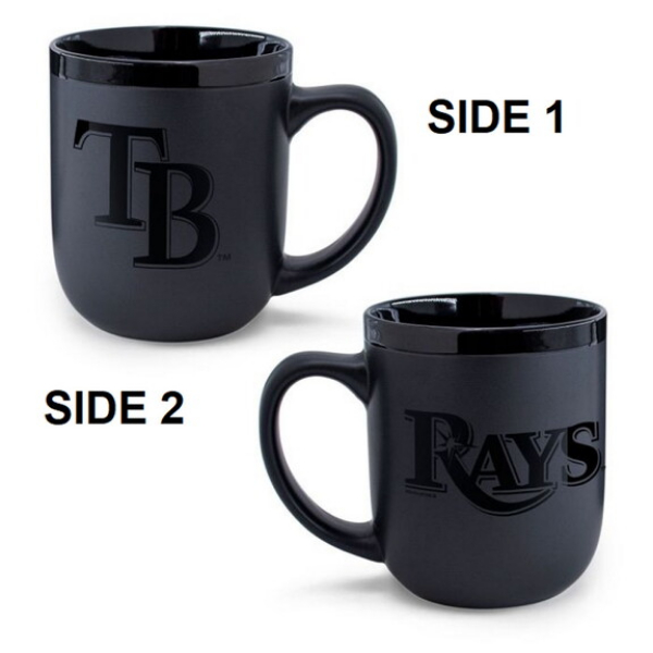 9416656996 17 oz Tampa Bay Rays Coffee Mug - Matte Black