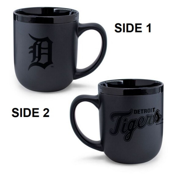 9416657002 17 oz Detroit Tigers Coffee Mug - Matte Black