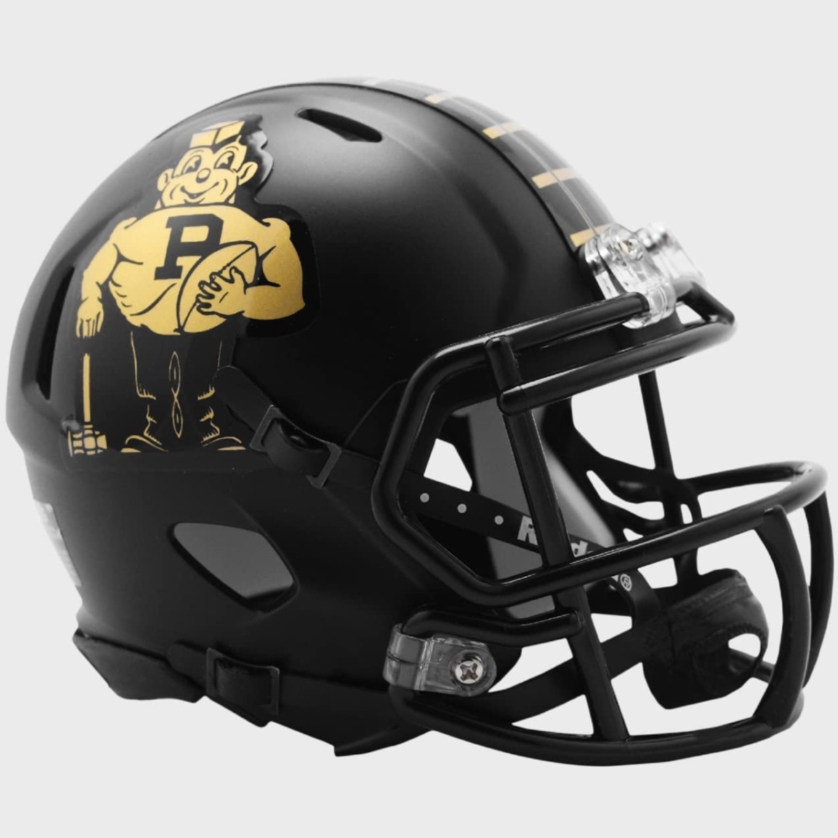 9585590321 Purdue Boilermakers Helmet - Riddell Replica Mini Speed Style Vintage Pete Design