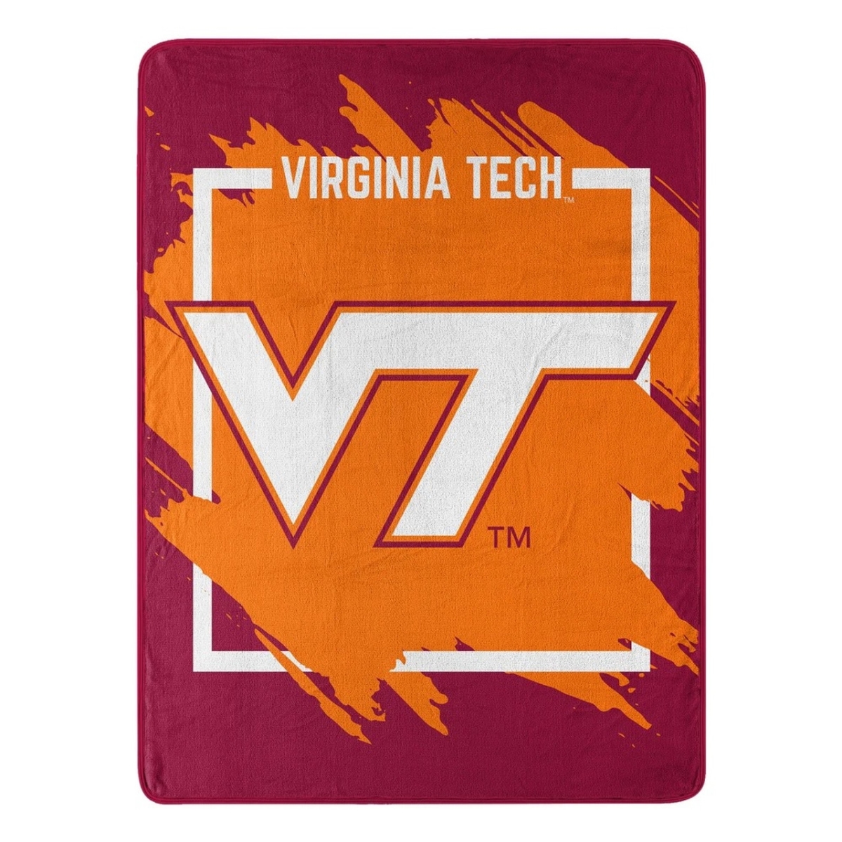 9060433064 46 x 60 in. Virginia Tech Hokies Blanket - Micro Raschel Dimensional Design Rolled
