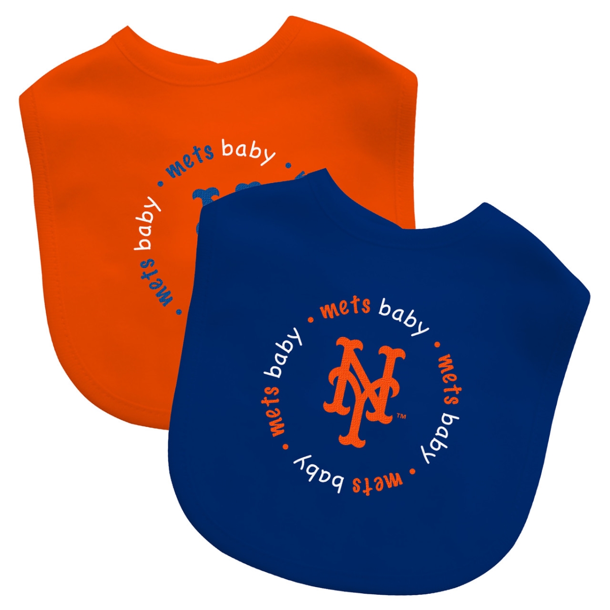 598800349   York Mets Baby Bib - Pack of 2