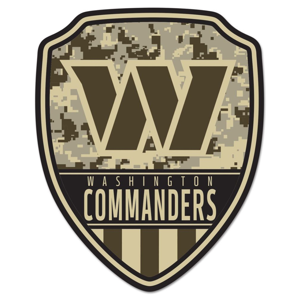 9416646086 11 x 14 in. Washington Commanders Sign Wood - Shield Shape