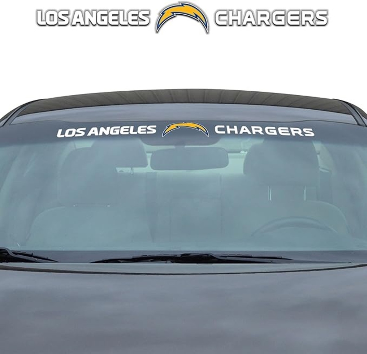 8162010738 35 x 4 in. Los Angeles Chargers Decal - Windshield Style