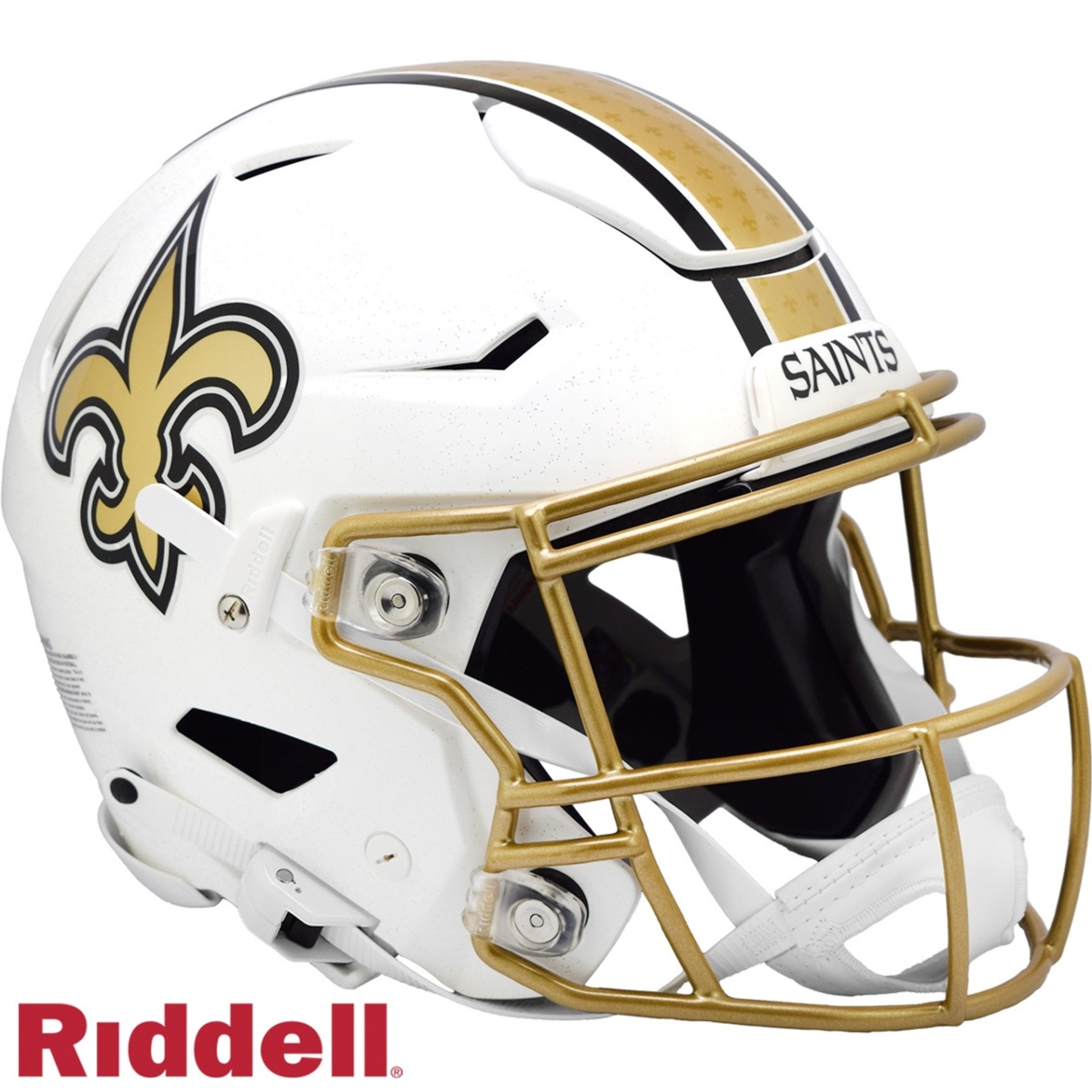 9585501006   Orleans Saints Helmet - Riddell Authentic Full Size Speed Flex Style On-Field Alternate 2025