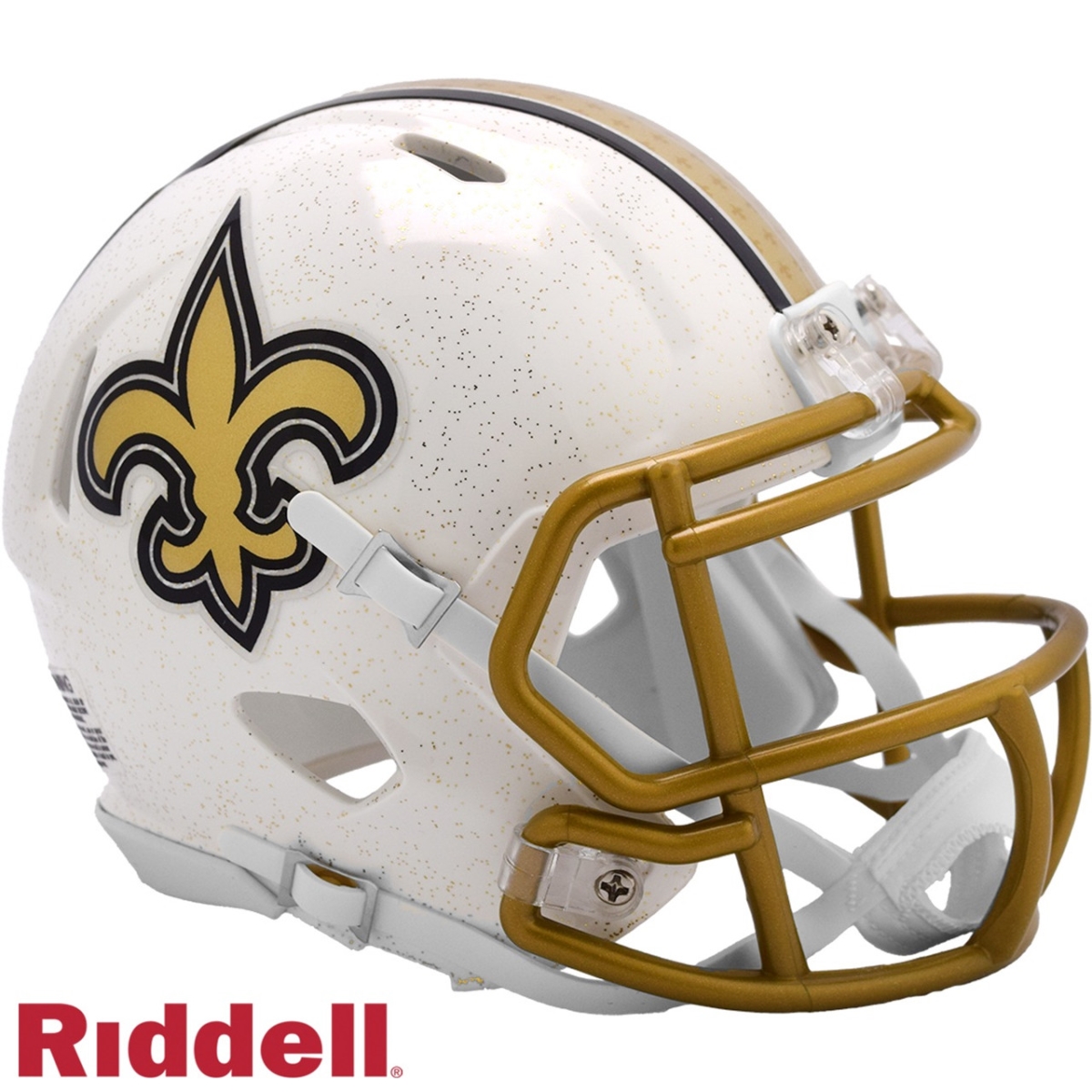 9585501009   Orleans Saints Helmet - Riddell Replica Mini Speed Style On-Field Alternate 2025