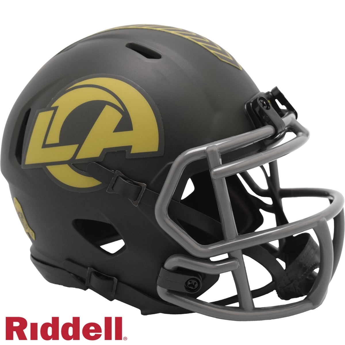 9585500946 Los Angeles Rams Replica Mini Speed Style Helmet - Salute to Service 2025