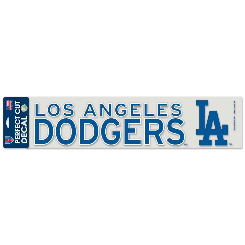 3208534924 4 x 17 in. Los Angeles Dodgers Decal - Perfect Cut Color