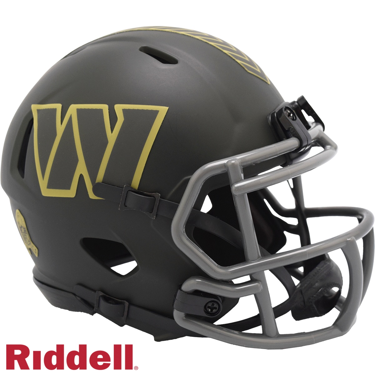 9585500933 Washington Commanders Replica Mini Speed Style Helmet - Salute to Service 2025