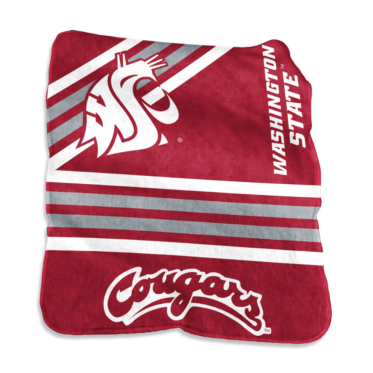 9738159301 60 x 80 in. Washington State Cougars Raschel Throw Blanket