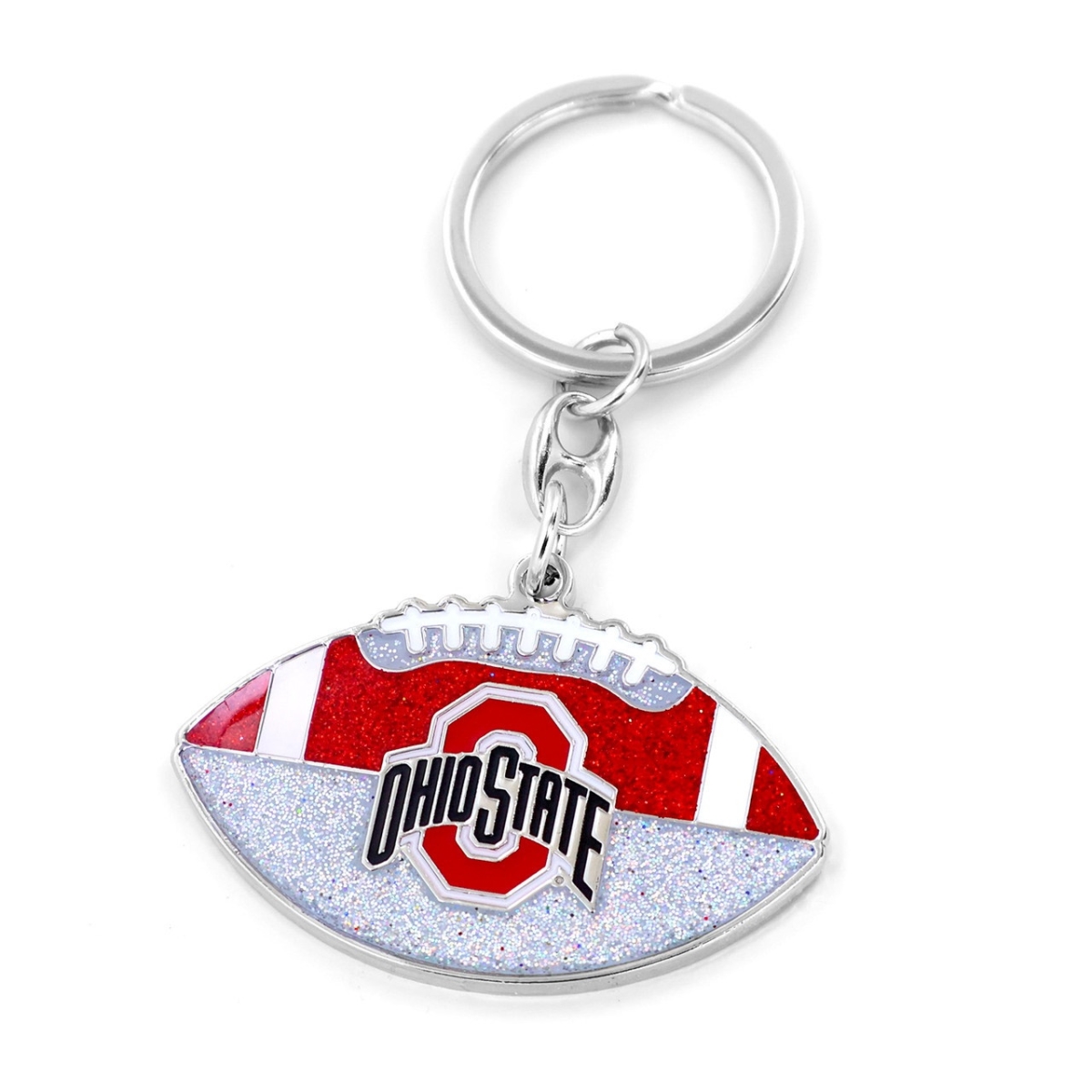 6326401205 Ohio State Buckeyes Football Glitter Keychain