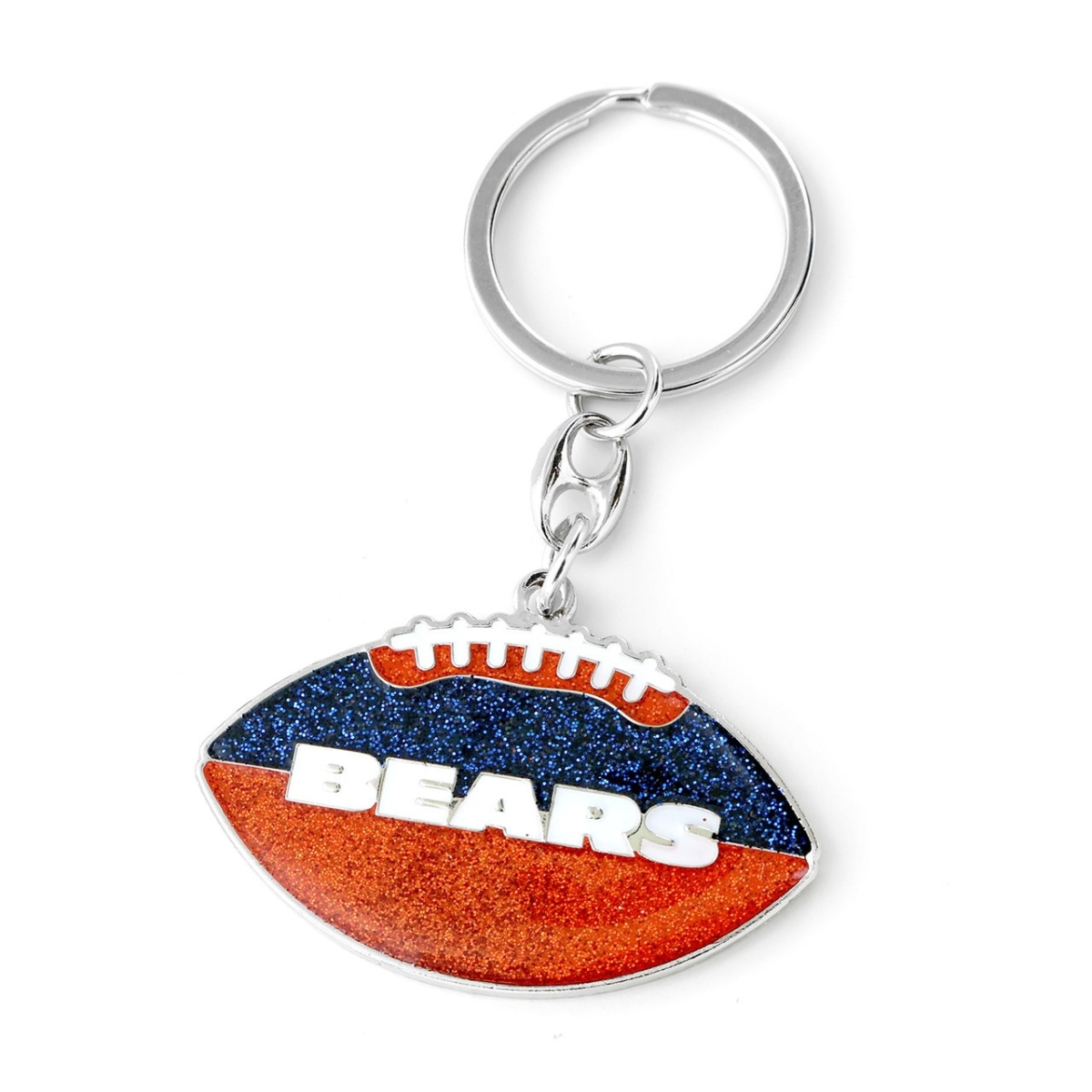 6326475359 Chicago Bears Football Glitter Keychain