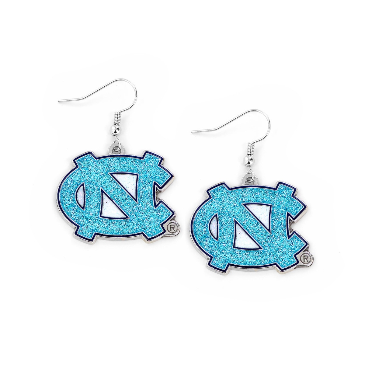 6326402531 North Carolina Tar Heels Glitter Dazzle Earrings