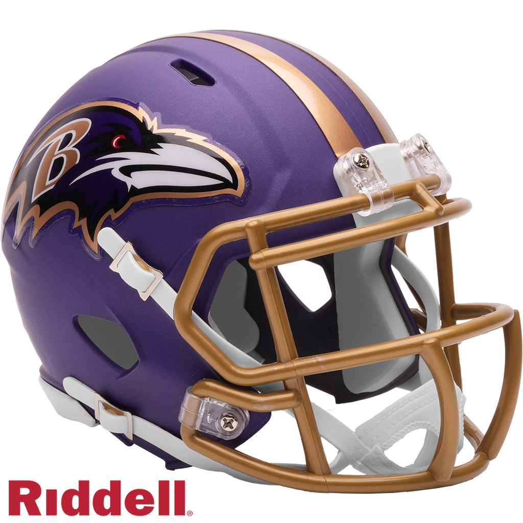 9585506020 Baltimore Ravens Replica Mini Speed Style On-Field Alternate Helmet - No.1 2026 Periodic