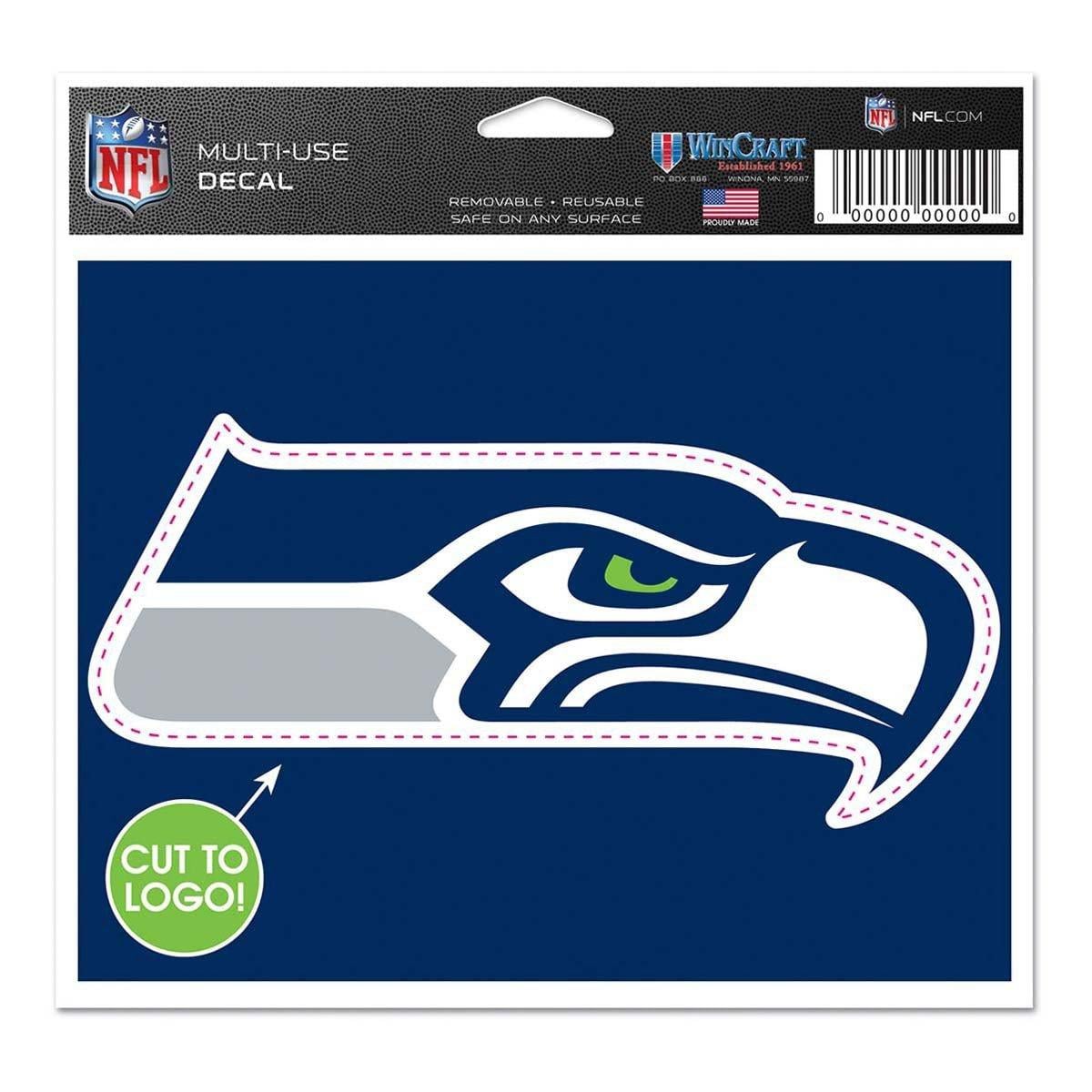 3208569944 5 x 6 in. Seattle Seahawks Decal - Multi Color