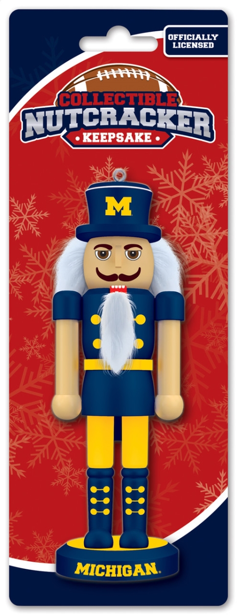 Masterpieces Puzzle 598802507 Michigan Wolverines Nutcracker Miniature