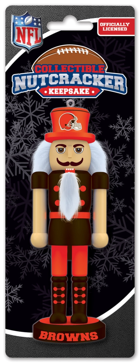 Masterpieces Puzzle 598802519 Cleveland Browns Nutcracker Miniature
