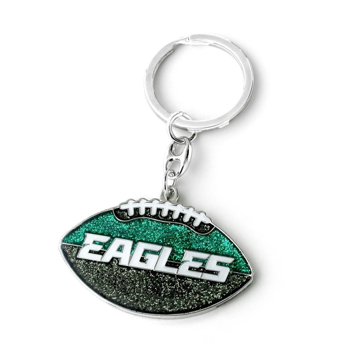 6326475363 Philadelphia Eagles Football Glitter Keychain