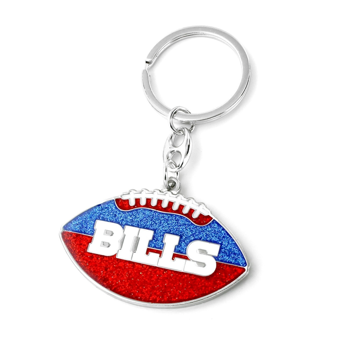 6326475347 Buffalo Bills Football Glitter Keychain