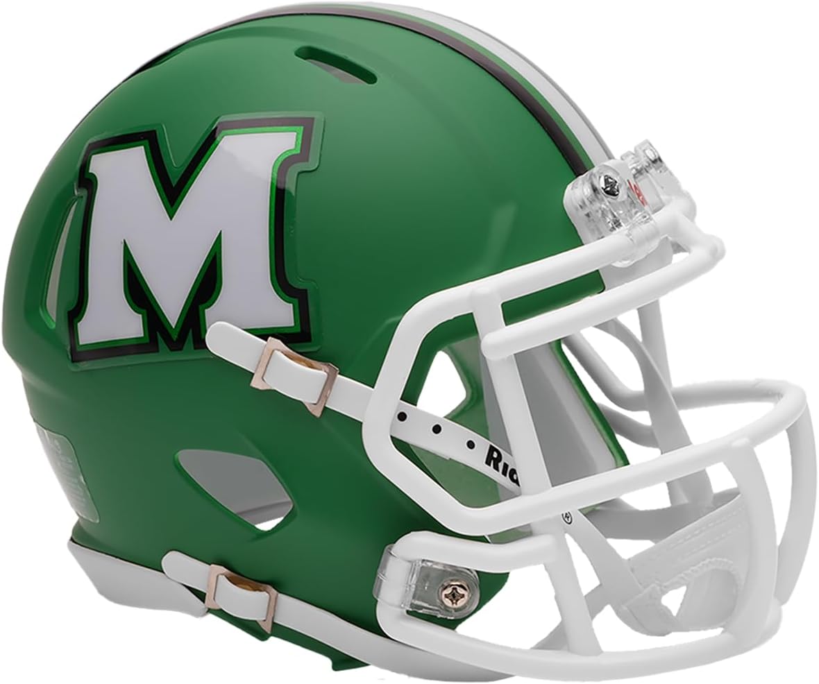 9585590488 Marshall Thunder Herd Replica Mini Speed Style Flat Green Helmet