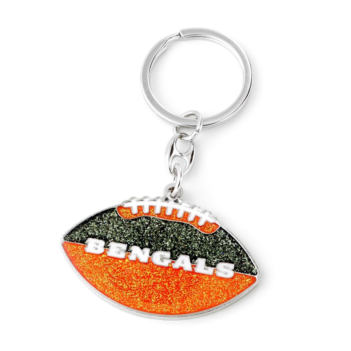 6326475350 Cincinnati Bengals Football Glitter Keychain