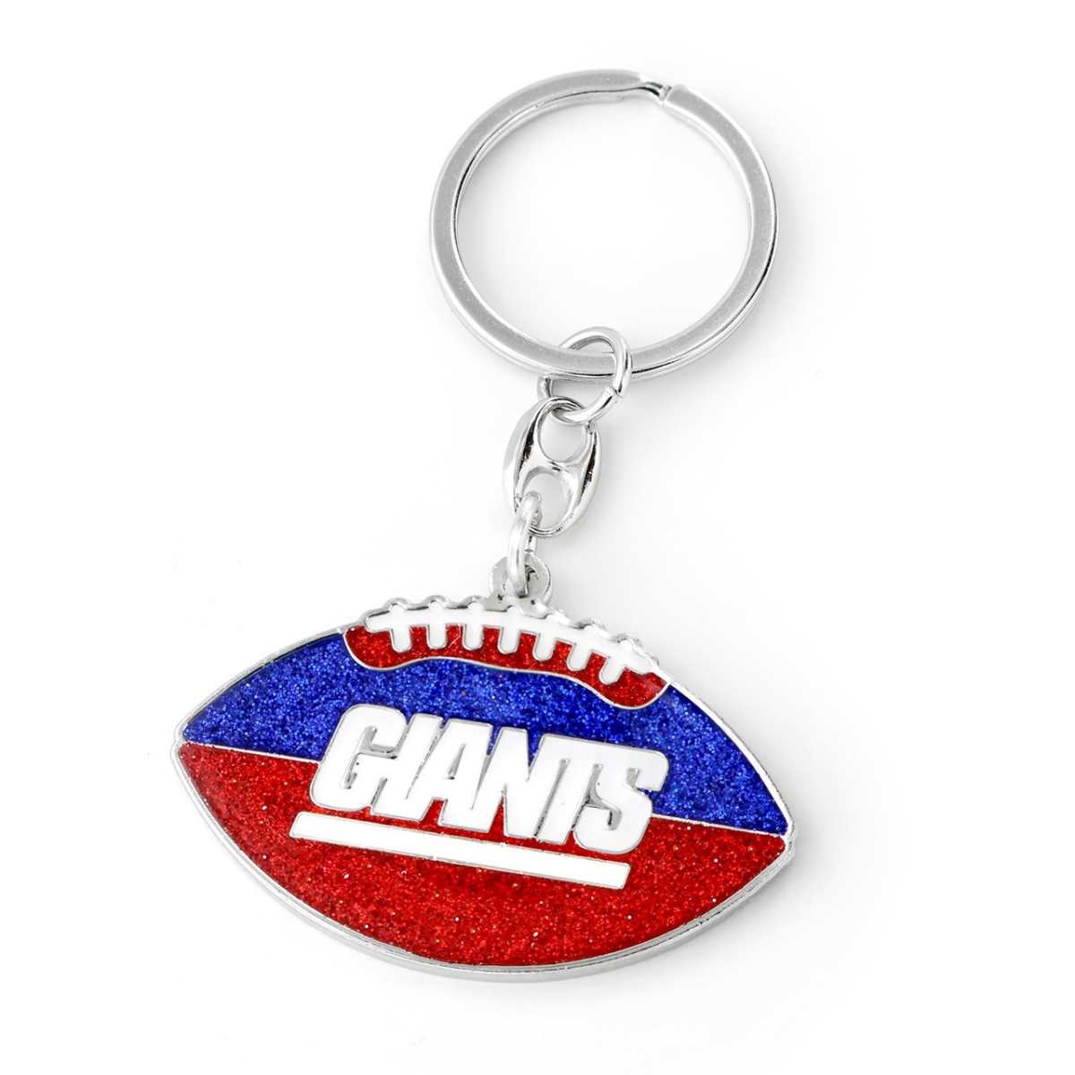 6326475362   York Giants Football Glitter Keychain