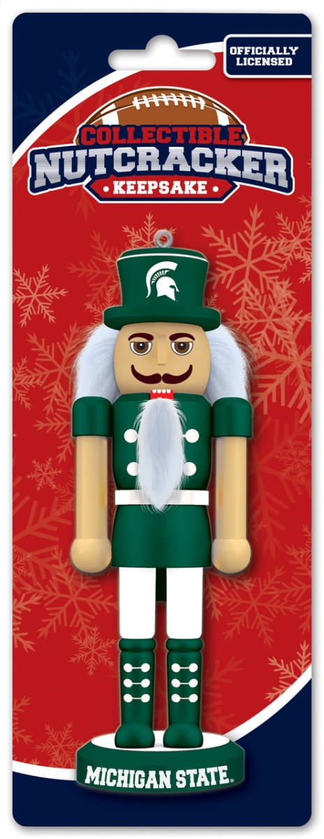 Masterpieces Puzzle 598802508 Michigan State Spartans Nutcracker Miniature