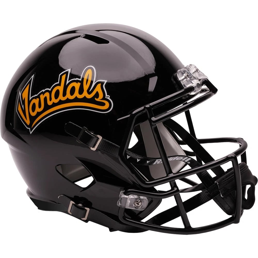 9585590478 Idaho Vandals Replica Mini Speed Style Script Black Helmet
