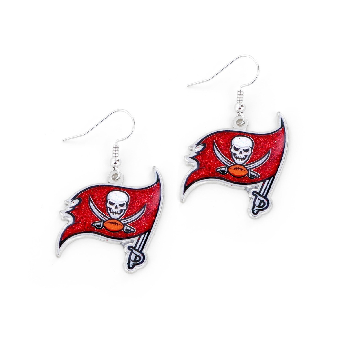 6326478989 Tampa Bay Buccaneers Glitter Dazzle Earrings