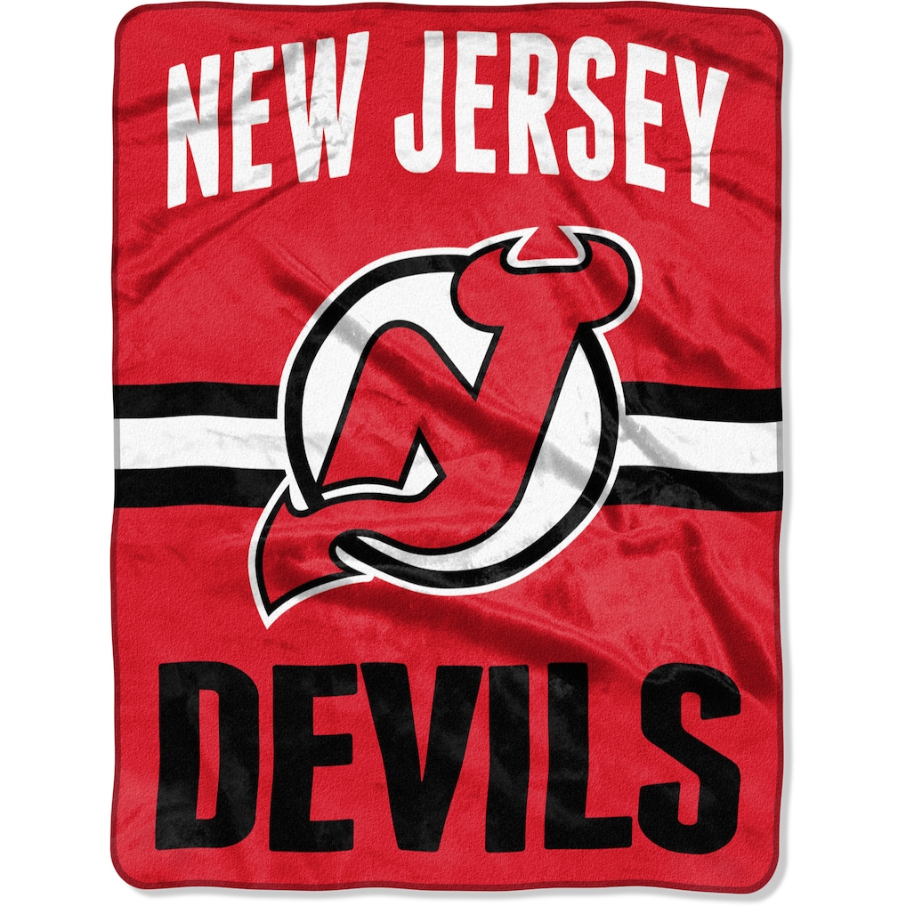 9738110858 60 x 80 in.   Jersey Devils Raschel Throw Blanket