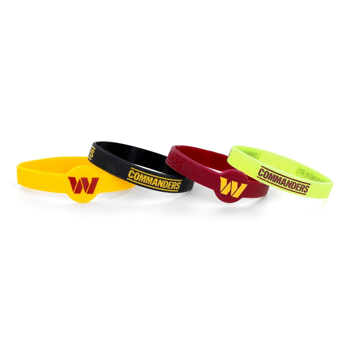 6326408846 Washington Commanders Silicone Bracelets - Pack of 4