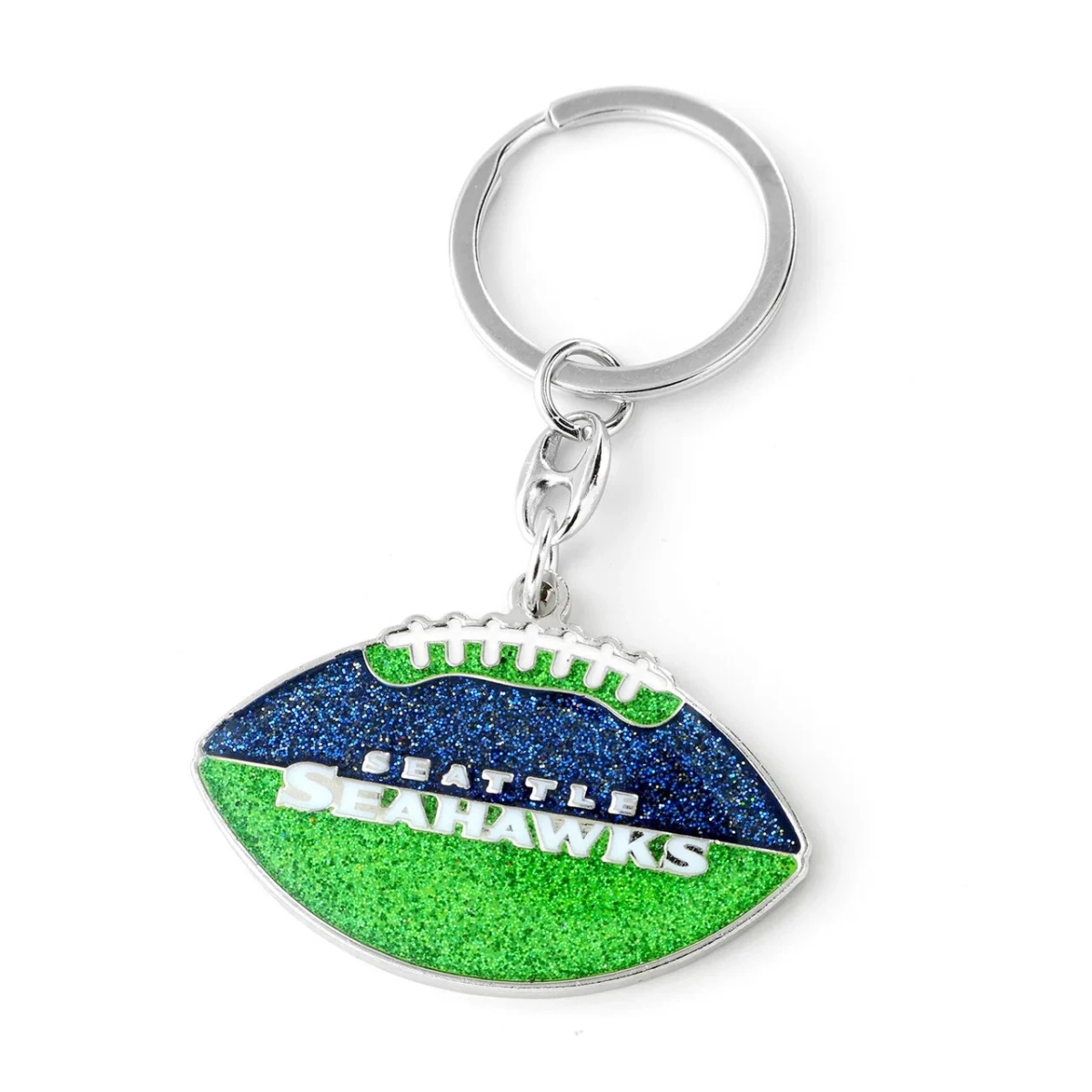 6326475373 Seattle Seahawks Football Glitter Keychain
