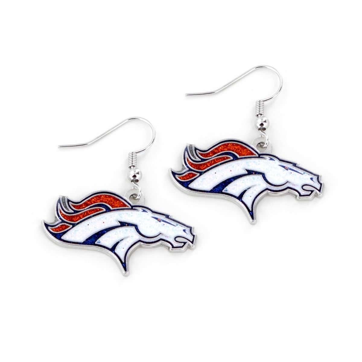 6326478970 Denver Broncos Glitter Dazzle Earrings