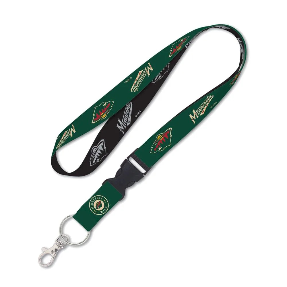 3208536041 Minnesota Wild Lanyard with Detachable Buckle Two Tone