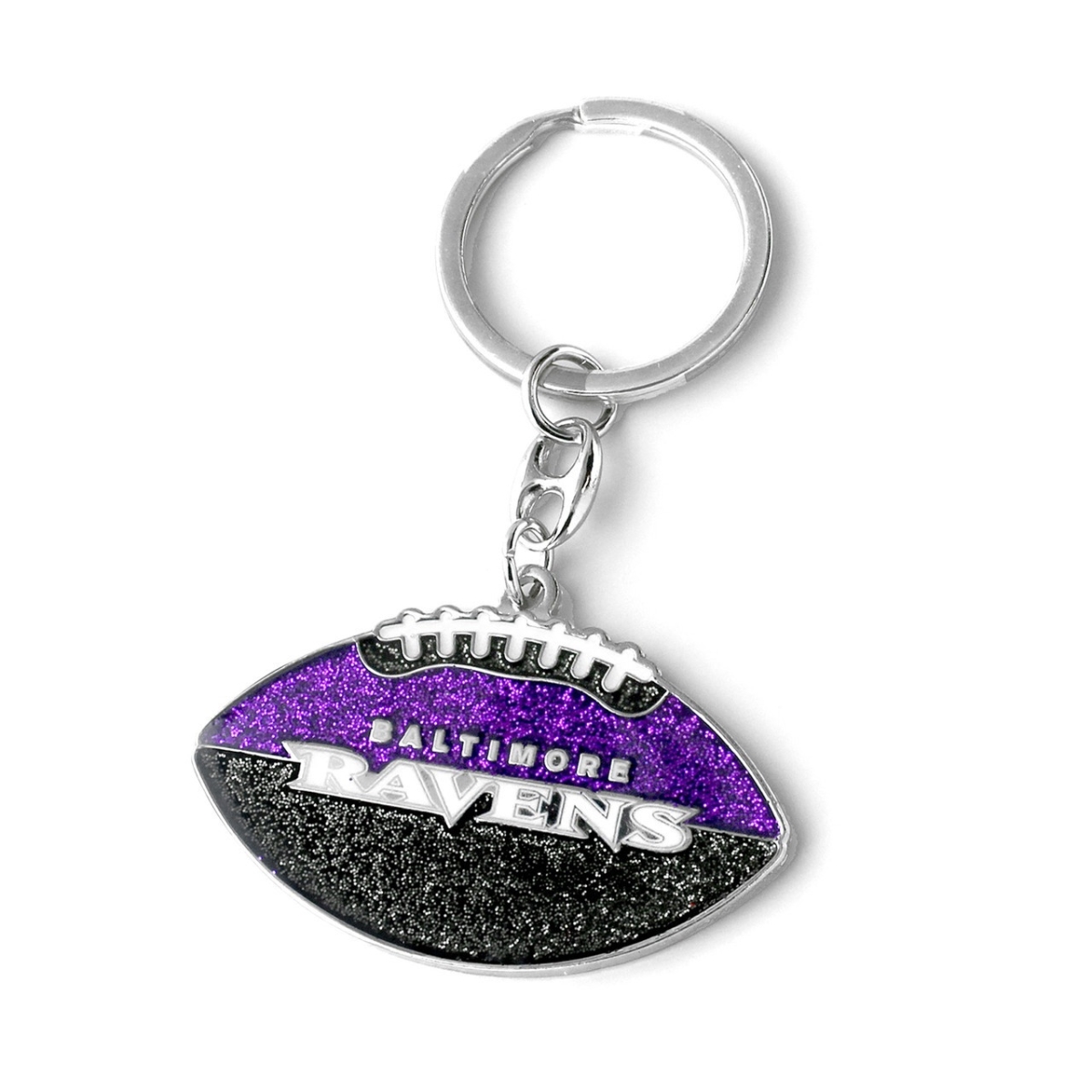 6326475368 Baltimore Ravens Football Glitter Keychain
