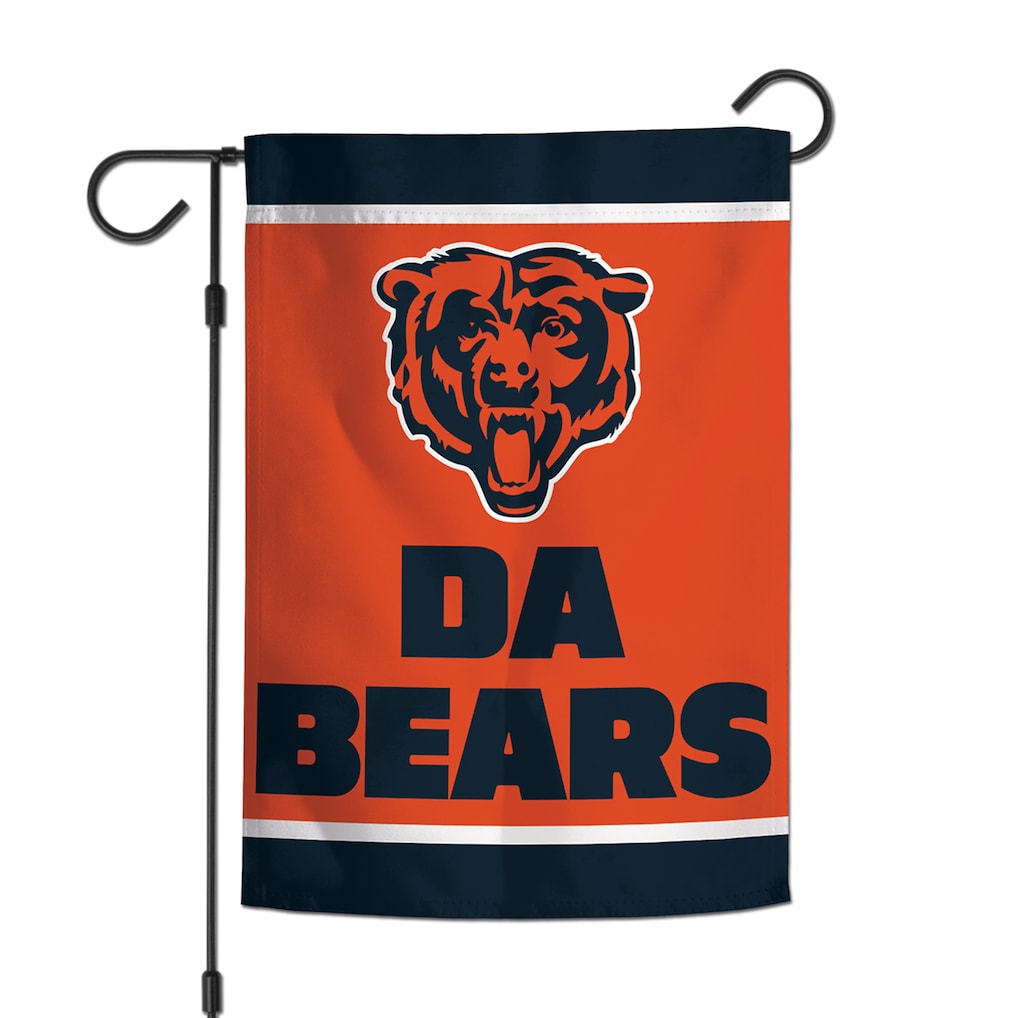 9416608157 12 x 18 in. Chicago Bears Garden Style 2 Sided Retro Logo Flag