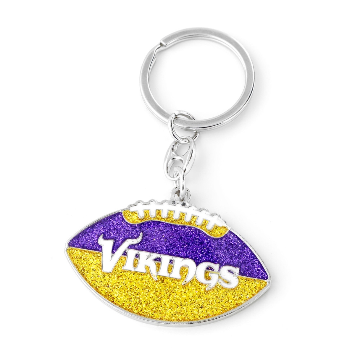 6326475361 Minnesota Vikings Football Glitter Keychain