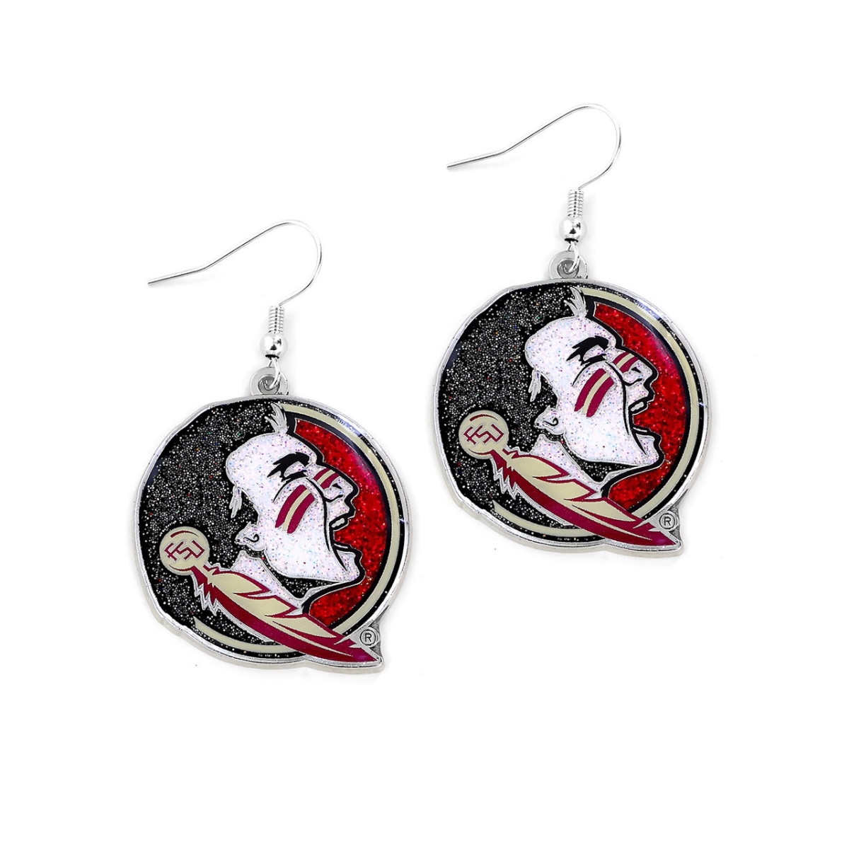 6326402345 Florida State Seminoles Glitter Dazzle Earrings