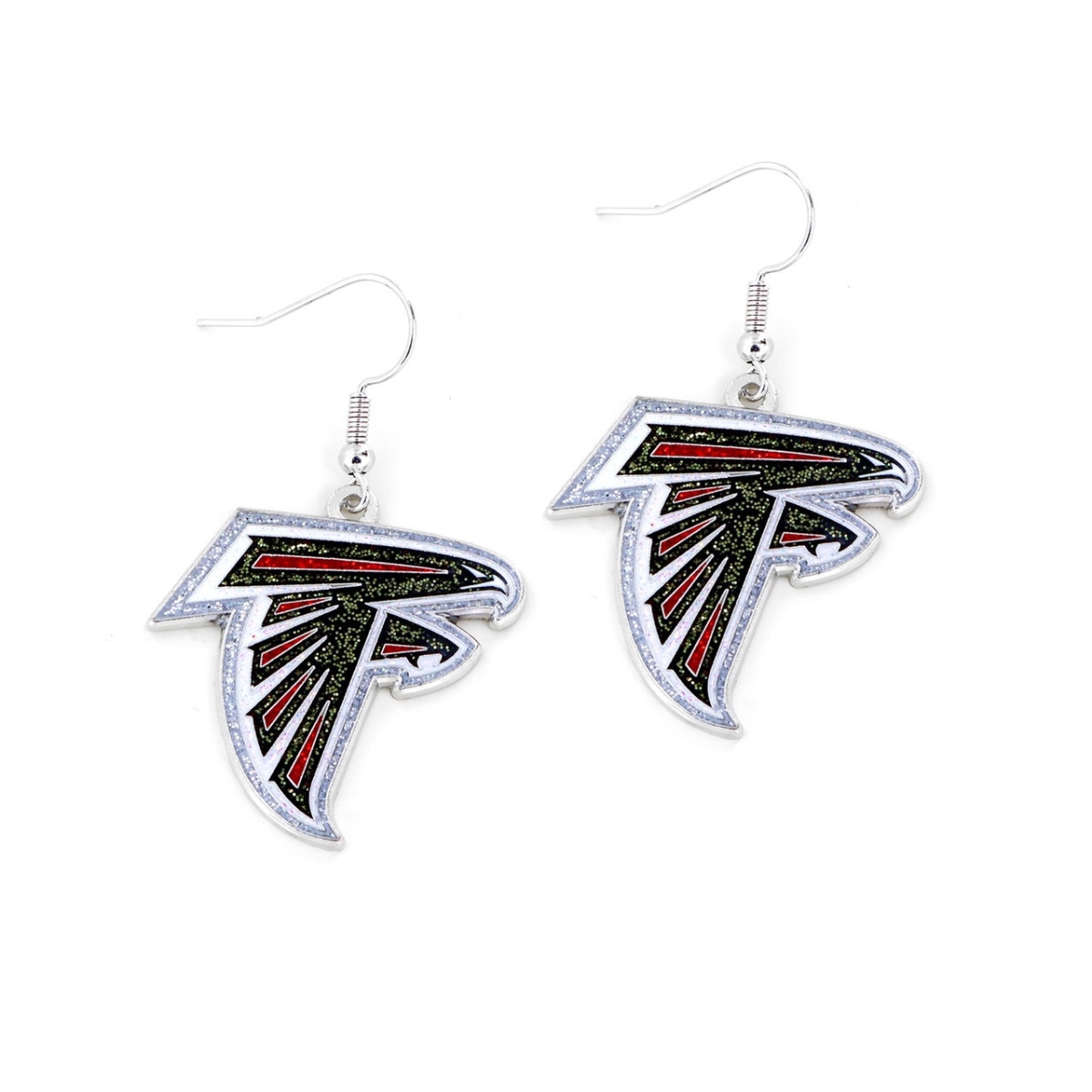 6326478978 Atlanta Falcons Glitter Dazzle Earrings