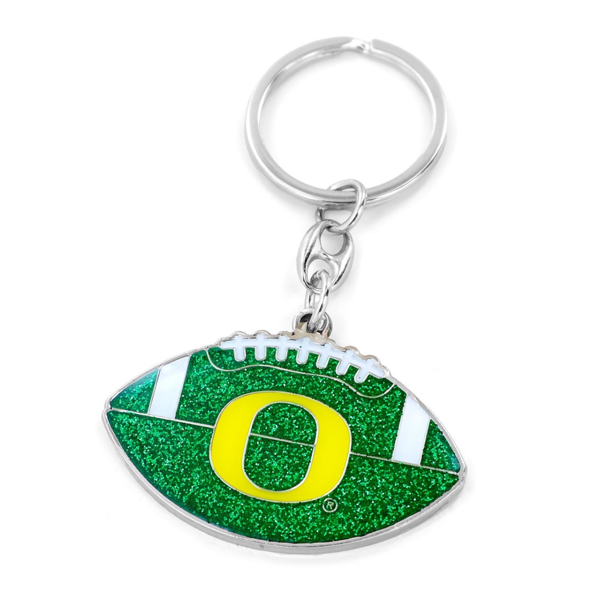 6326404389 Oregon Ducks Football Glitter Keychain
