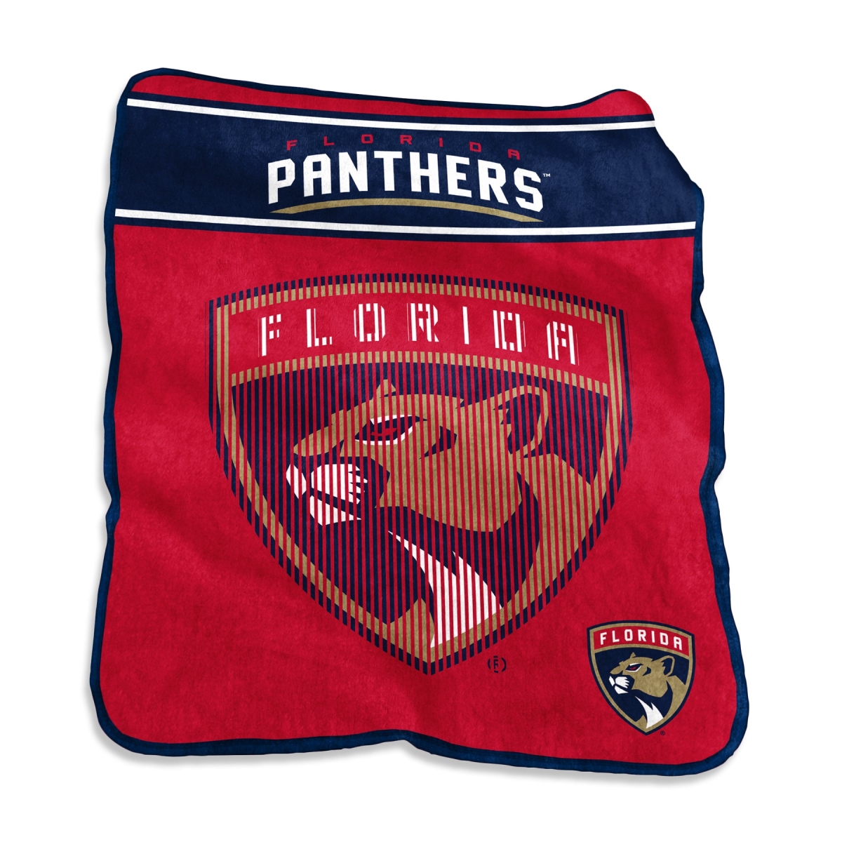 9738159853 60 x 80 in. Florida Panthers Raschel Throw Blanket