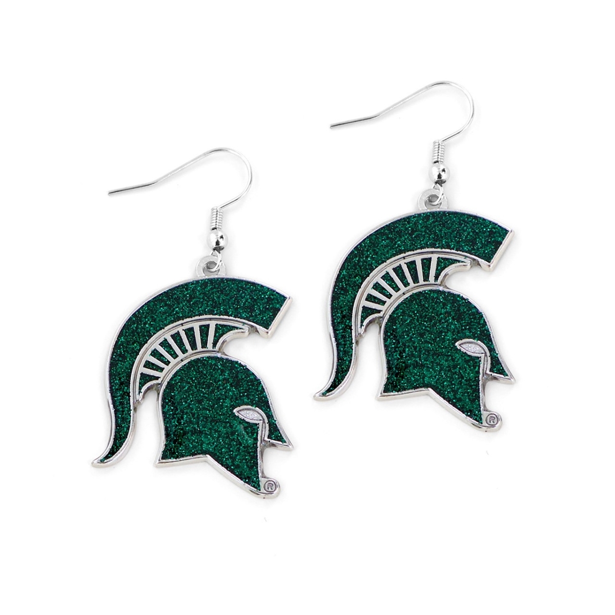 6326402405 Michigan State Spartans Glitter Dazzle Earrings