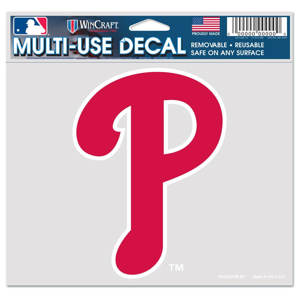 3208585564 5 x 6 in. MLB Philadelphia Phillies Multi-Use Color Decal