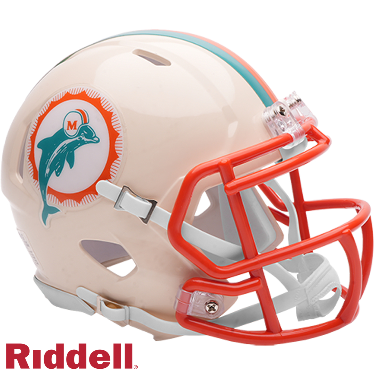 9585503056 NFL Miami Dolphins Replica Speed Style Retro Collection Mini Helmets