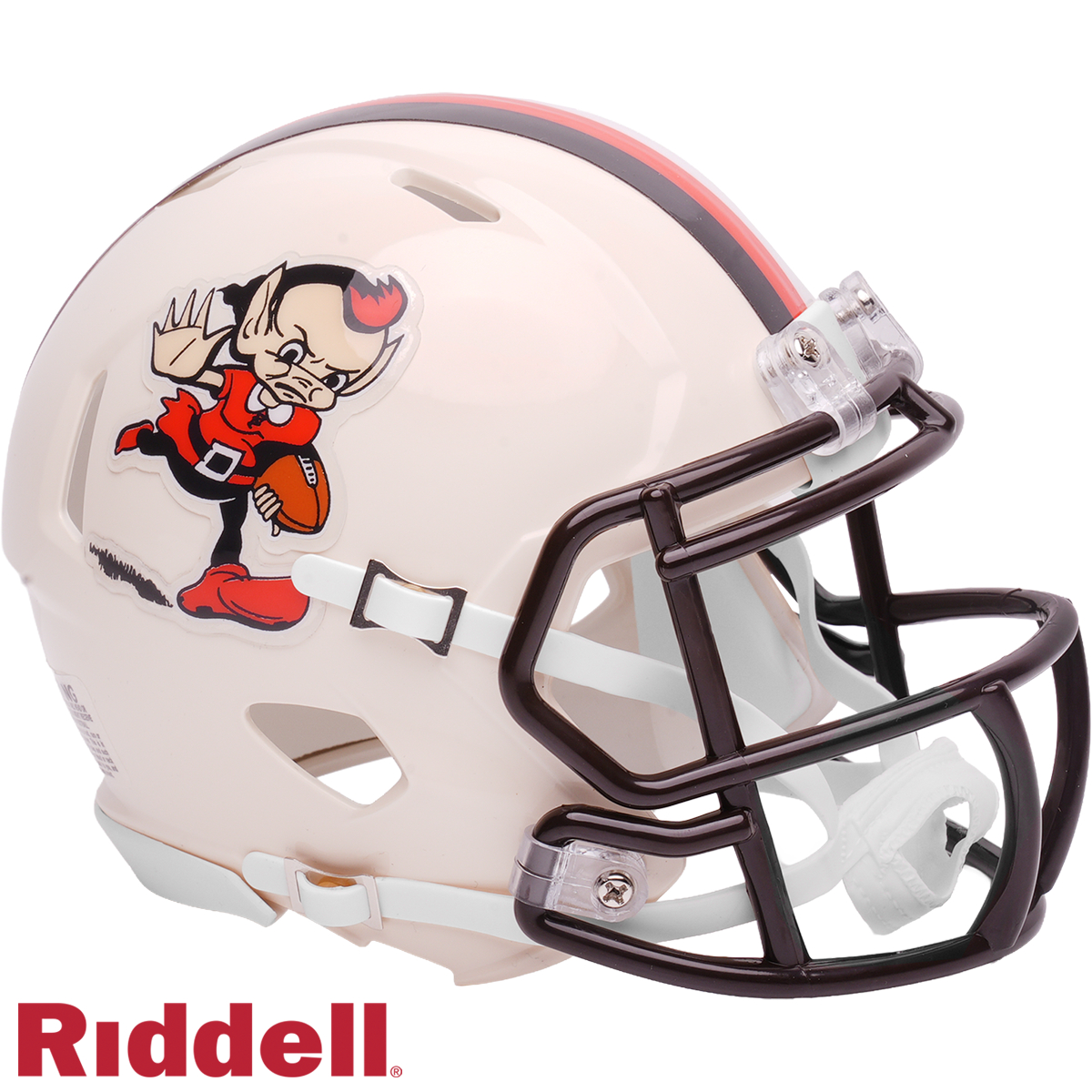 9585503048 NFL Cleveland Browns Replica Speed Style Retro Collection Mini Helmets