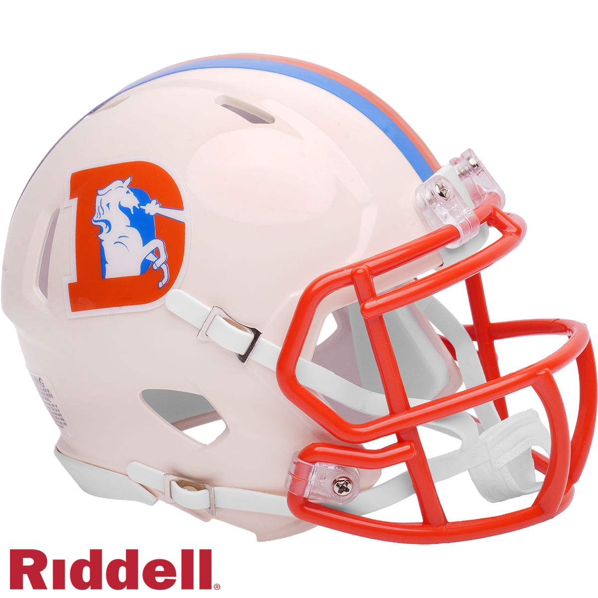 9585503047 NFL Denver Broncos Replica Speed Style Retro Collection Mini Helmets