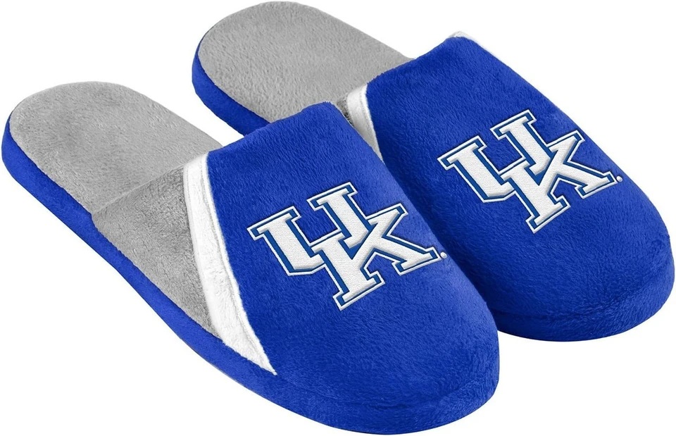 8784954046-L NCAA Kentucky Wildcats Mens Big Logo Slippers, Large - Pack of 2