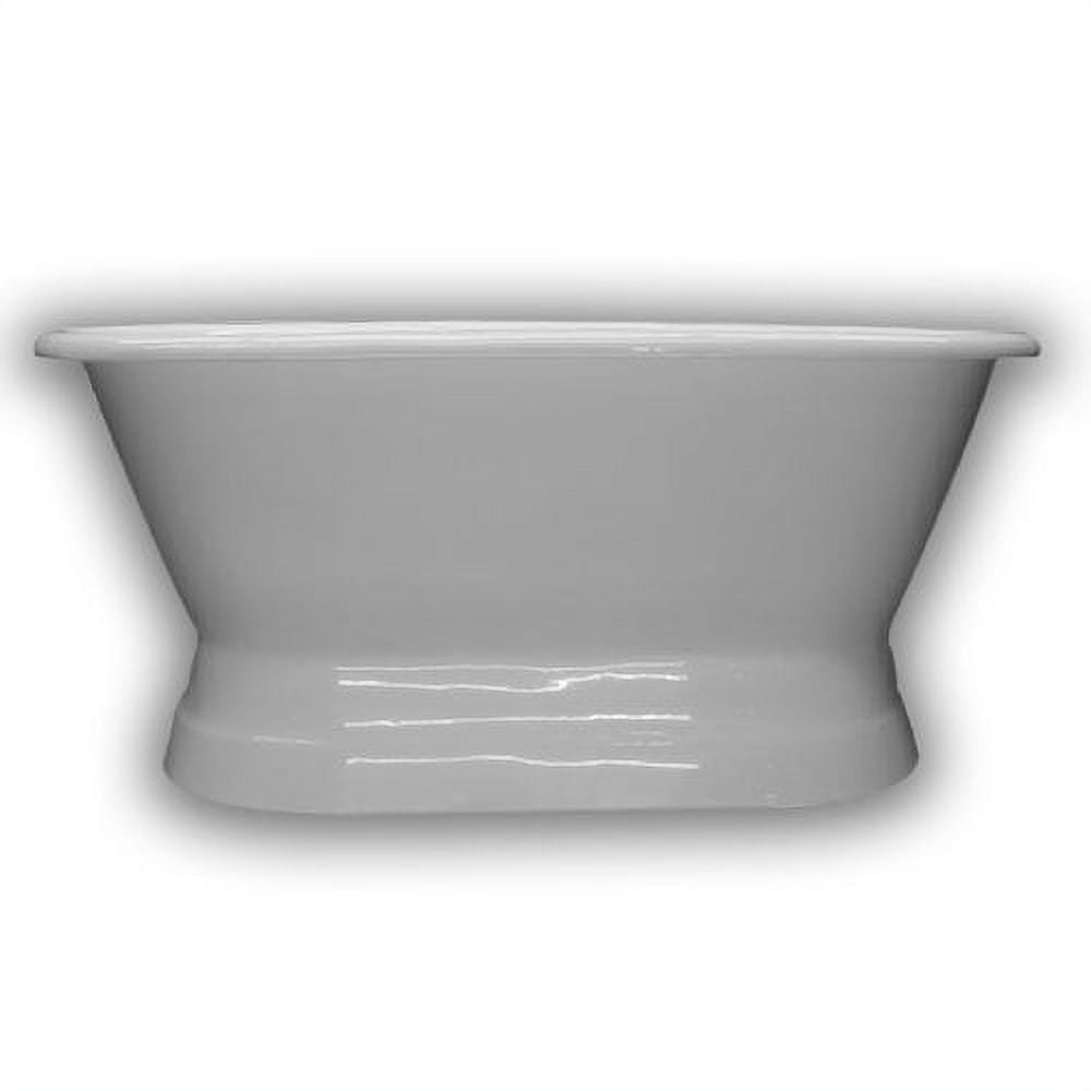 60 x 30 in. Cast Iron Double Ended Tub with No Faucet Drillings