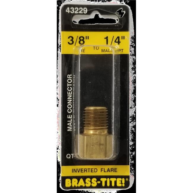 7443229 Inverted Flare Connector, Brass