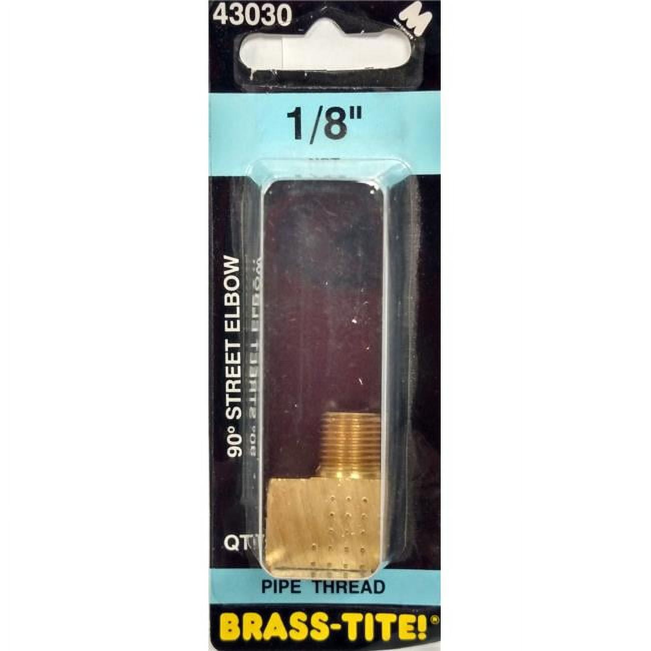 07443030 0.125 in. Street Elbow Pipe Fitting, Brass